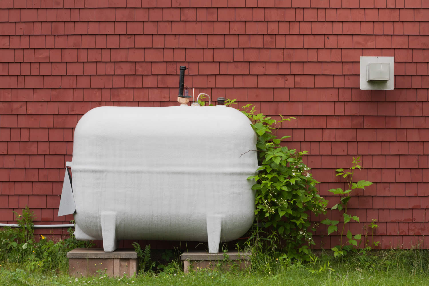 Above ground oil tank at homeowner's house in Bremerton, WA